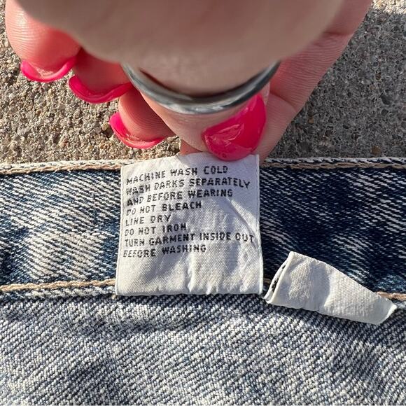 Vintage 80s Pure Jeanswear Zipper Ankle Bow Acid Wash High Rise Taper Jeans - Picture 5 of 6